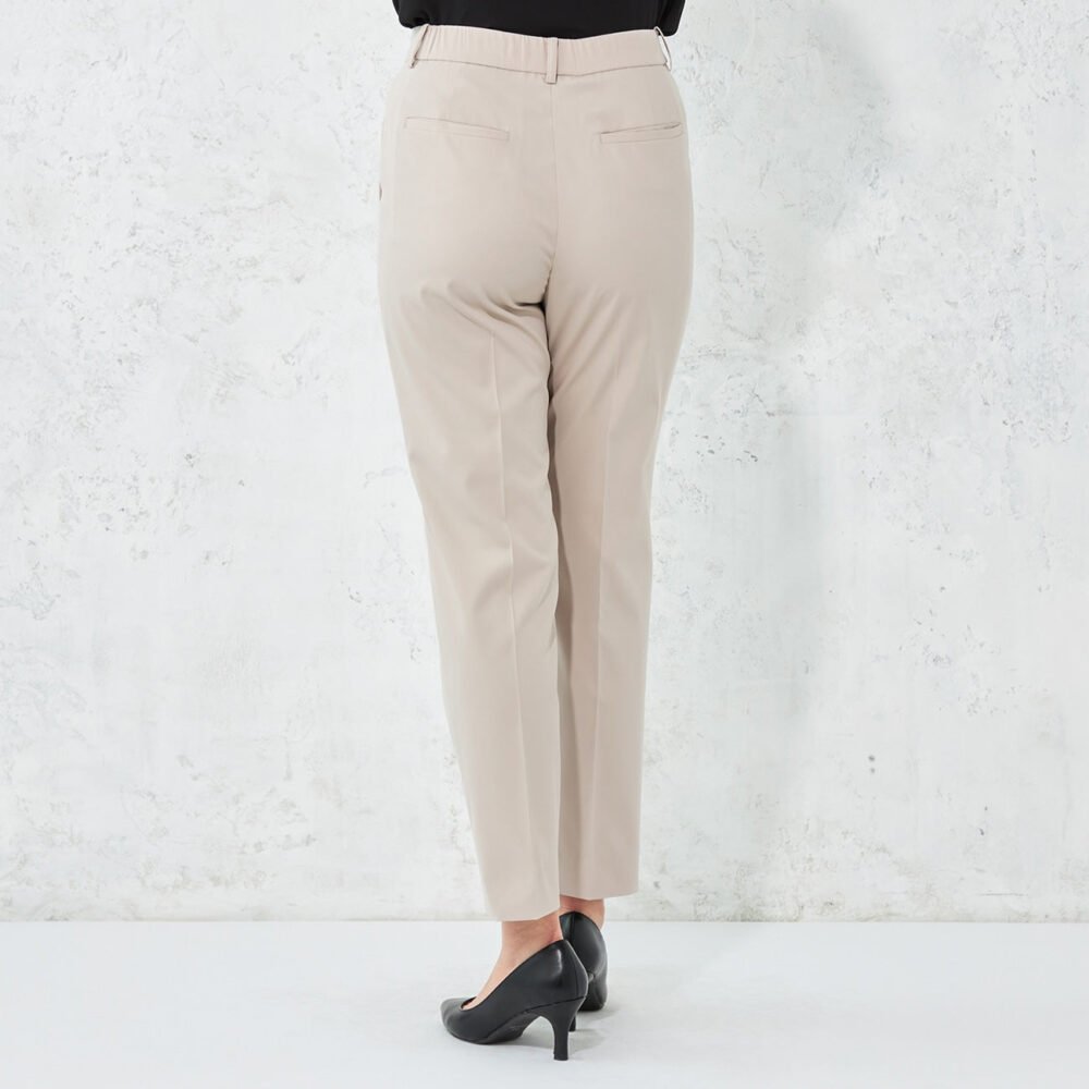 Water-repellent Stretch Cropped Pants - Beige - Image 3